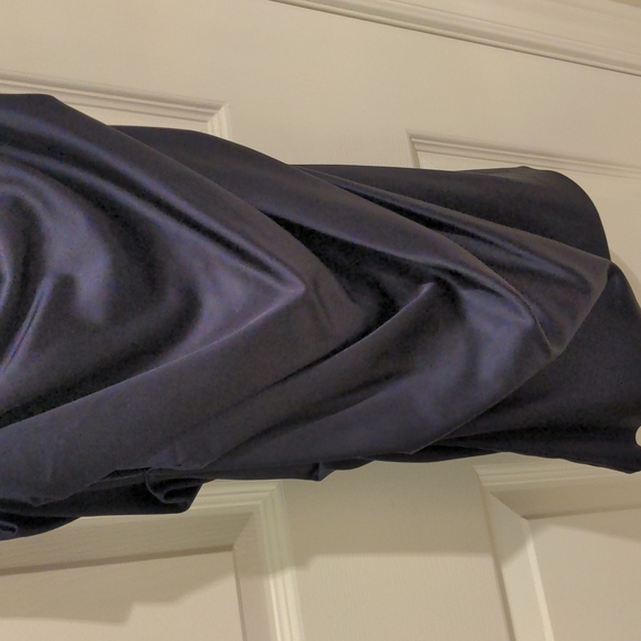 Navy Blue (nearly black) Satin Dress - Picture 7 of 8